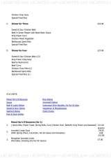 Menus & Prices, Imperial China, Ashford