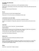 Menus & Prices, The Secret Garden, Ashford