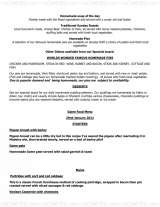 Menus & Prices, Worlds Wonder Restaurant, Ashford