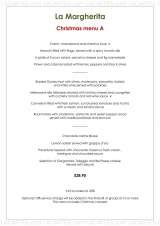 Menus & Prices, La Margherita Italian restaurant, Cambridge
