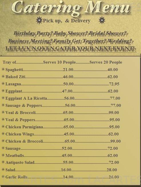  Pricelists of LUV'N OVEN Pizza and Pasta - FL 9410 GRIFFIN ROAD - Photo 16 of 16