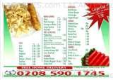 Menus & Prices, Marina Fish Bar, Dagenham