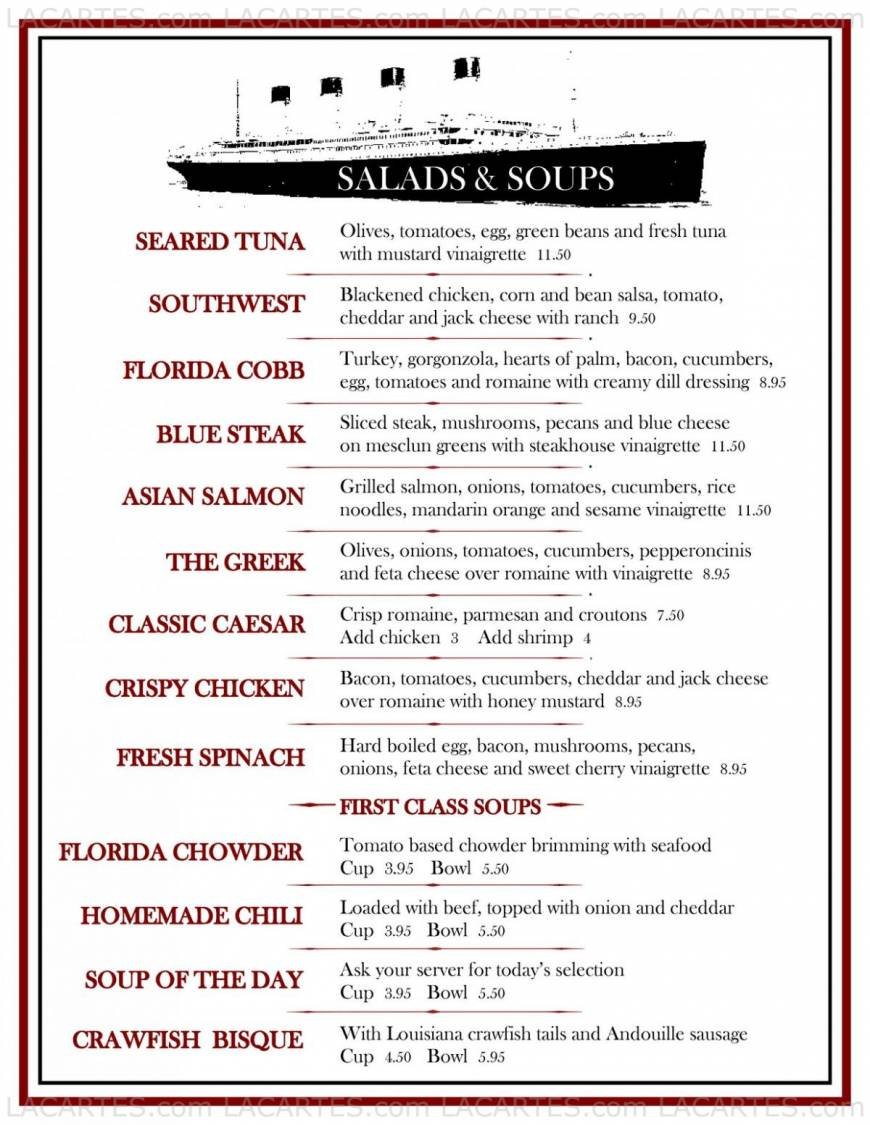  Pricelists of Titanic Restaurant & Brewery - FL 5813 Ponce De Leon Boulevard - Photo 2 of 5