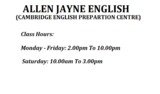  ALLEN JAYNE ENGLISH - KLANG BRANCH 117B Persiaran Pegaga, Bayu Perdana 