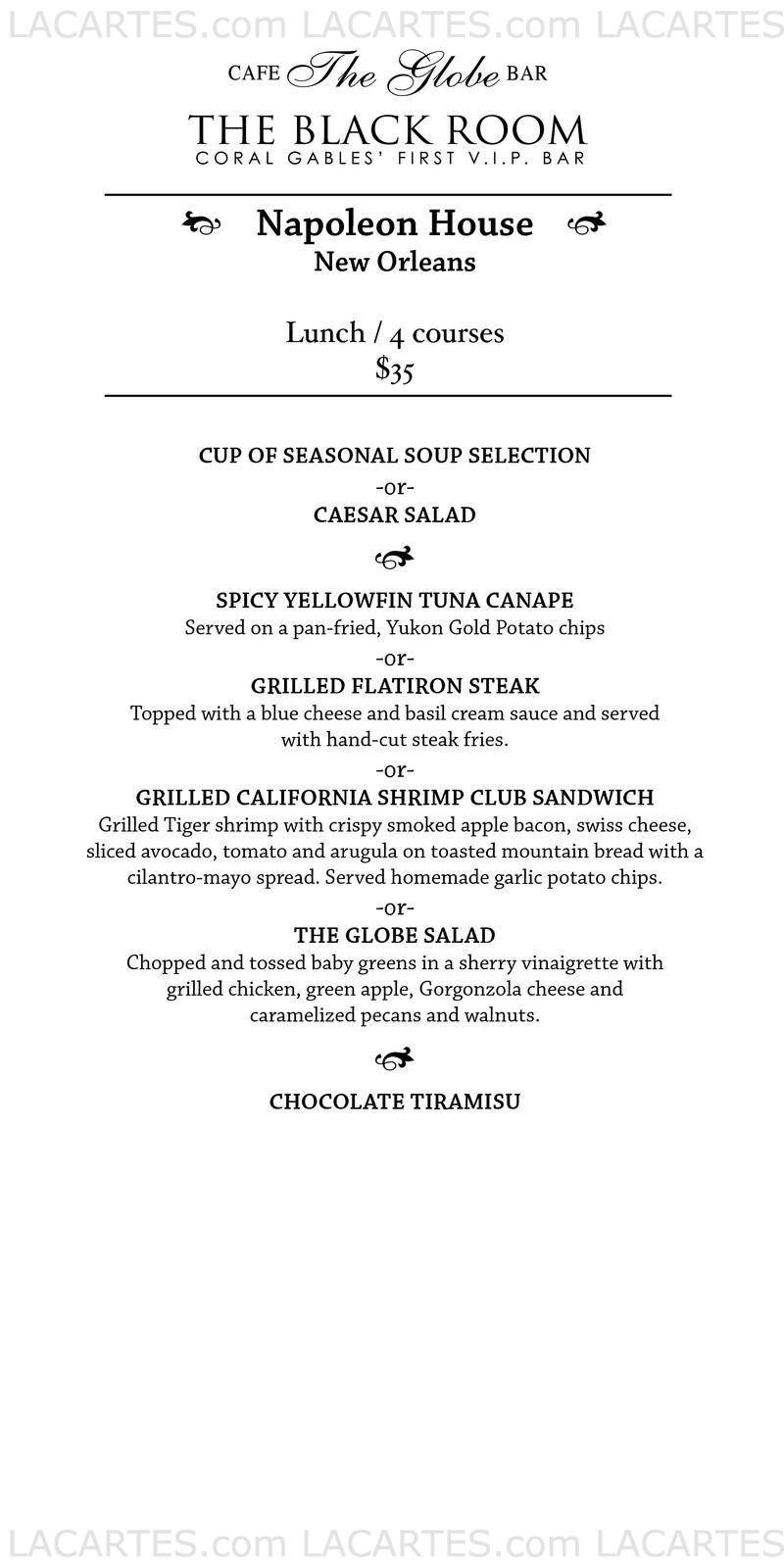  Pricelists of The Globe Cafe and Bar - FL 377 Alhambra Circle Downtown - Photo 1 of 13