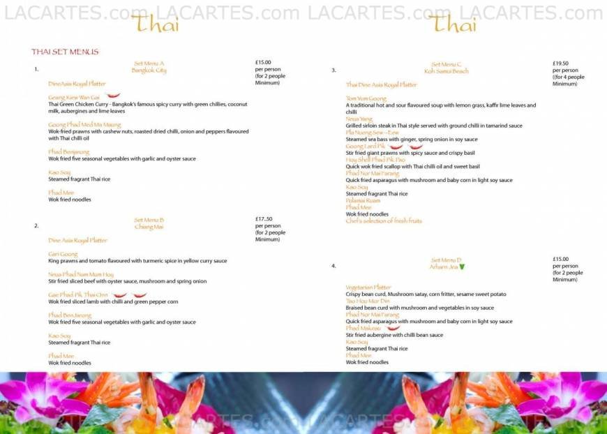  Pricelists of DineAsia Restaurant & Lounge Bar High Street     - Photo 3 of 9
