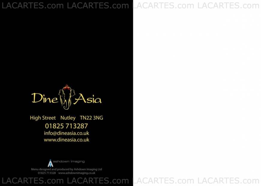  Pricelists of DineAsia Restaurant & Lounge Bar High Street     - Photo 9 of 9