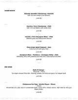 Menus & Prices, Septembers Champagne Bar and Restaurant, Blackpool