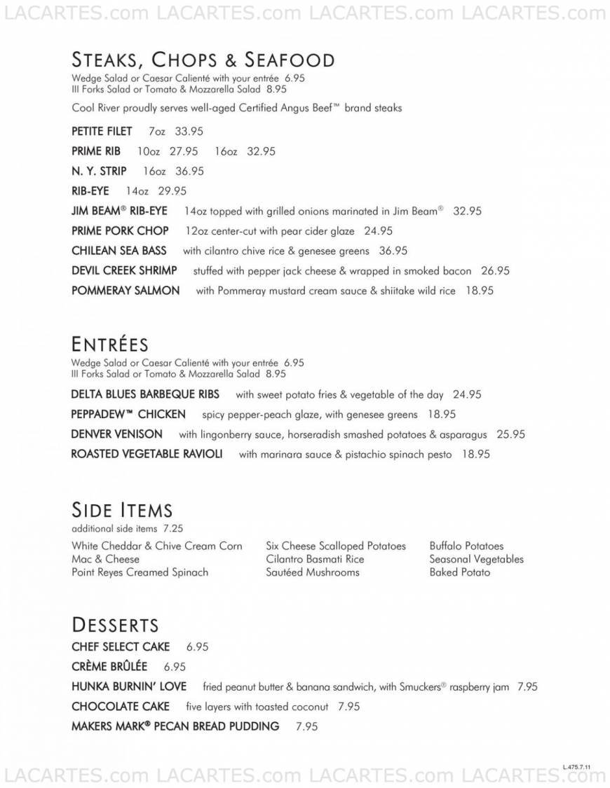  Pricelists of Cool River Cafe Dallas 1045 Hidden Ridge - Photo 5 of 7