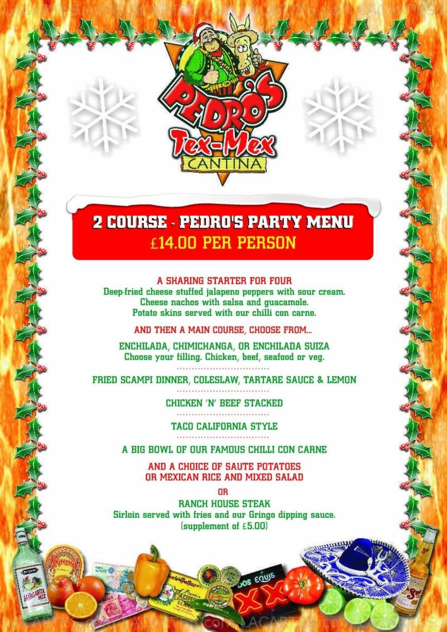  Pricelists of Pedro's Mexican Cantina Chapelfield Gardens    - Photo 8 of 9
