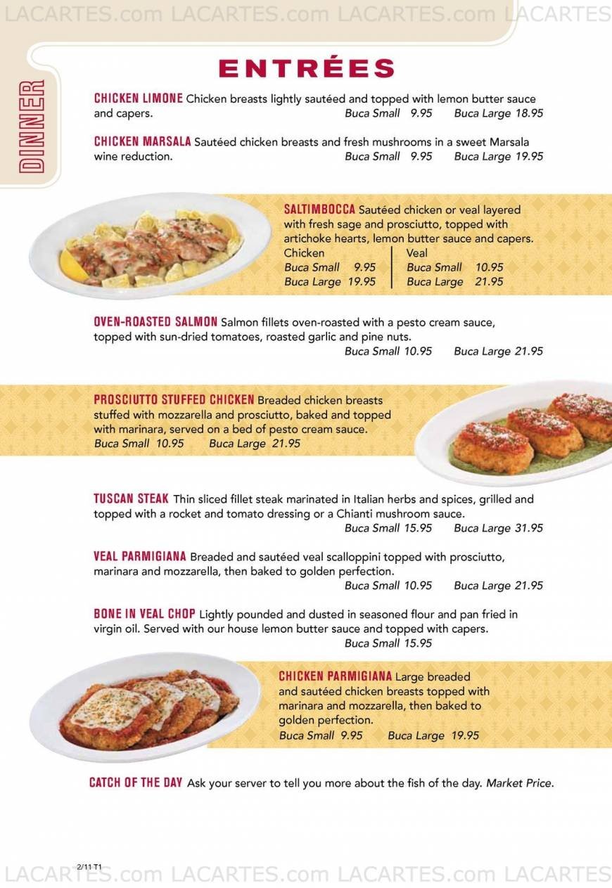  Pricelists of Buca di Beppo Pool Lane, Bromborough - Photo 15 of 19