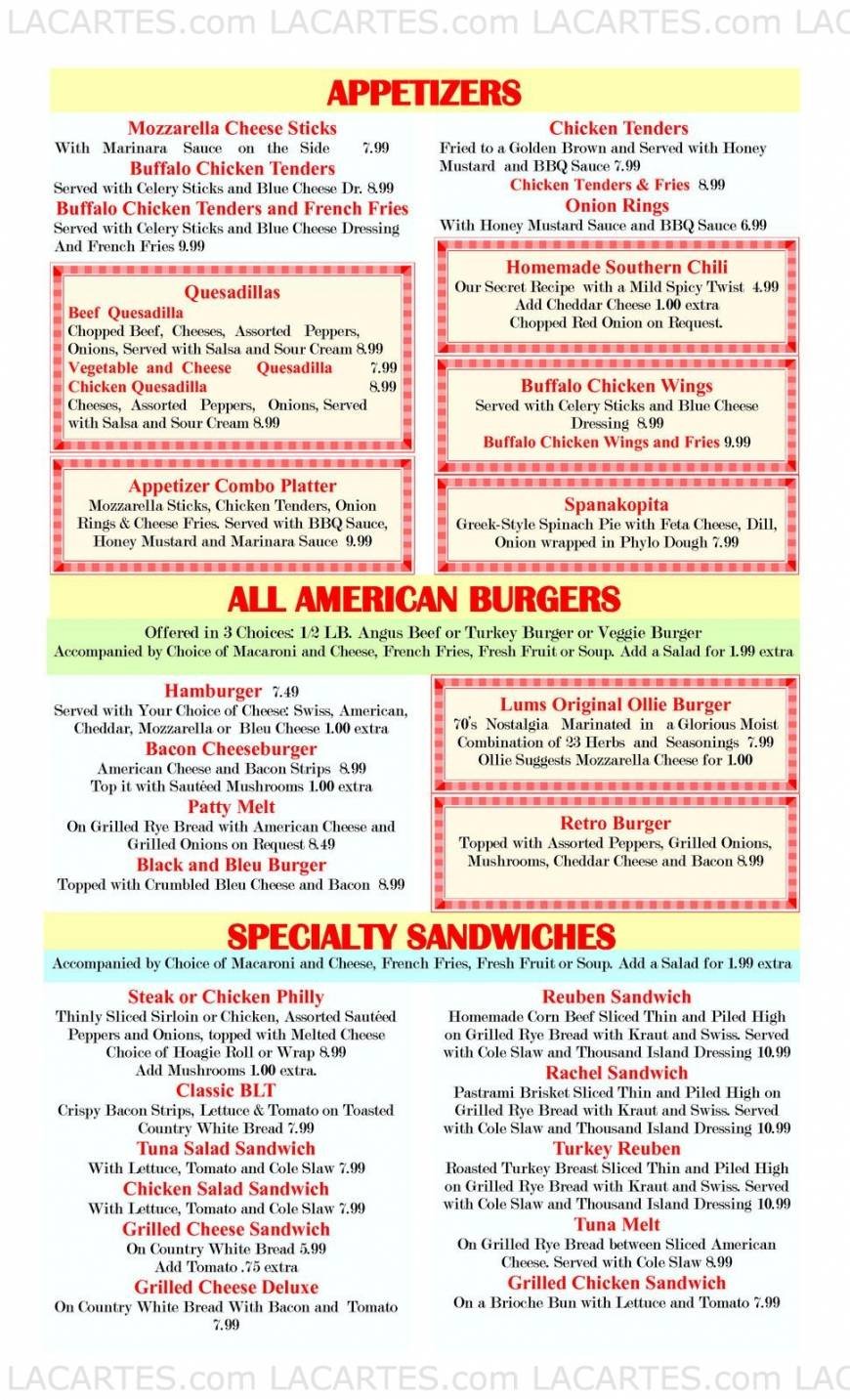  Pricelists of Flashback Diner & Coffeehouse - Davie, FL 4125 SW 64th Ave - Photo 1 of 12