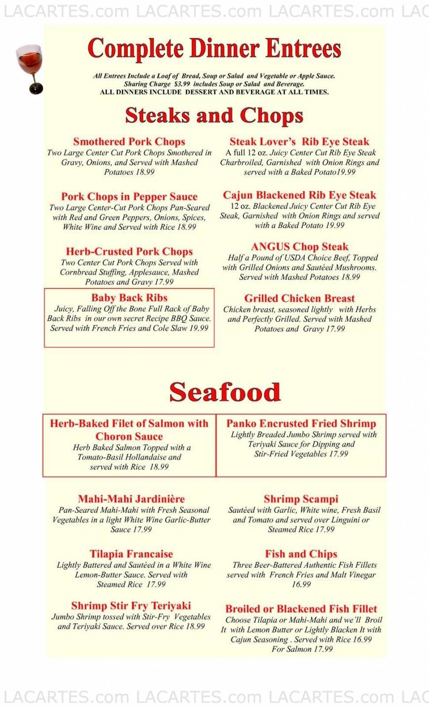  Pricelists of Flashback Diner & Coffeehouse - Davie, FL 4125 SW 64th Ave - Photo 8 of 12