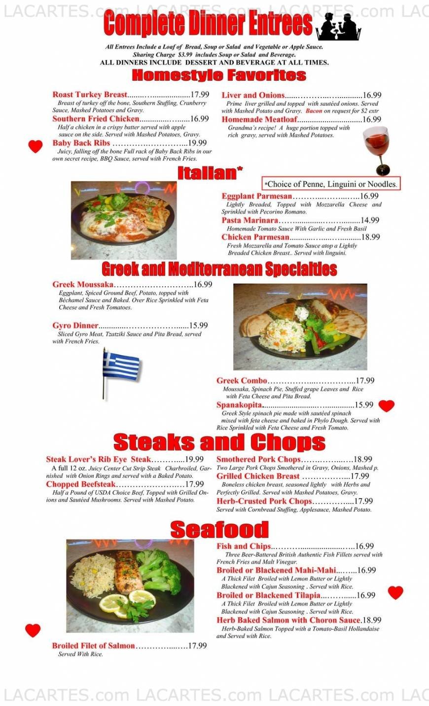  Pricelists of Flashback Diner & Coffeehouse - Davie, FL 4125 SW 64th Ave - Photo 9 of 12