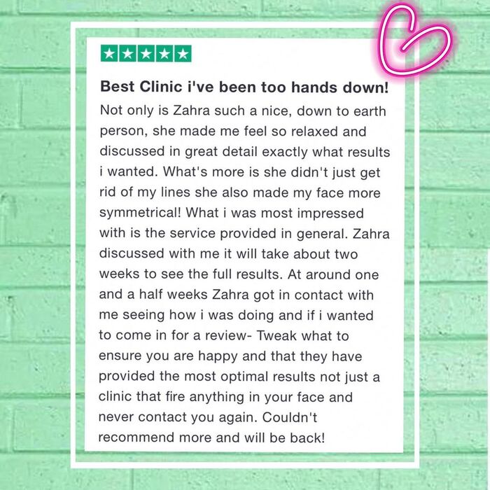  Testimonials of TWEAK Facial Aesthetics 10 Harley Street - Photo 2 of 4