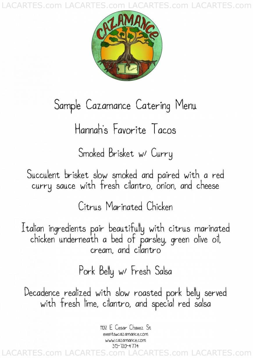  Pricelists of Cazamance Cafe Cesar Chavez 1102 E Cesar Chavez - Photo 7 of 9