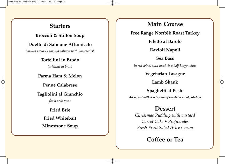 Pricelists of Fellini Restaurant 294 Uxbridge Road - Photo 4 of 23
