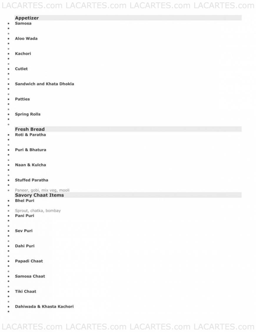  Pricelists of Curry in Hurry Parmer Lane 2121 W Parmer Lane - Photo 1 of 2