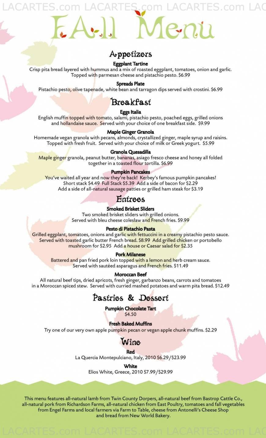  Pricelists of Kerbey Lane Cafe Northwest 13435 Hwy 183 N Ste. 415 - Photo 2 of 8