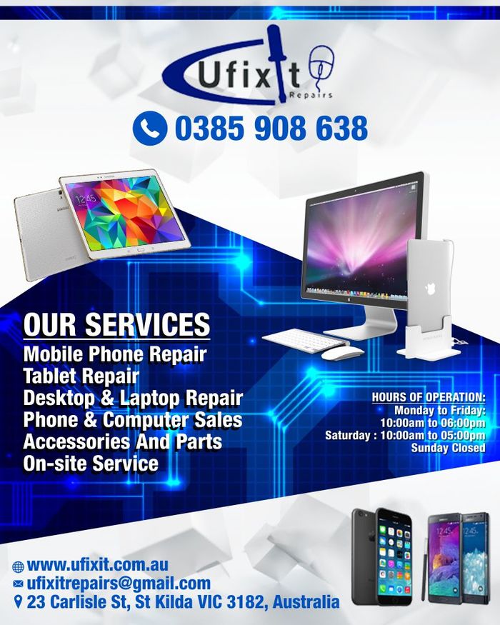  Profile Photos of Affordable laptop repair in Melbourne | Ufixit Repairs 23 Carlisle St, St Kilda VIC 3182, Australia - Photo 1 of 1