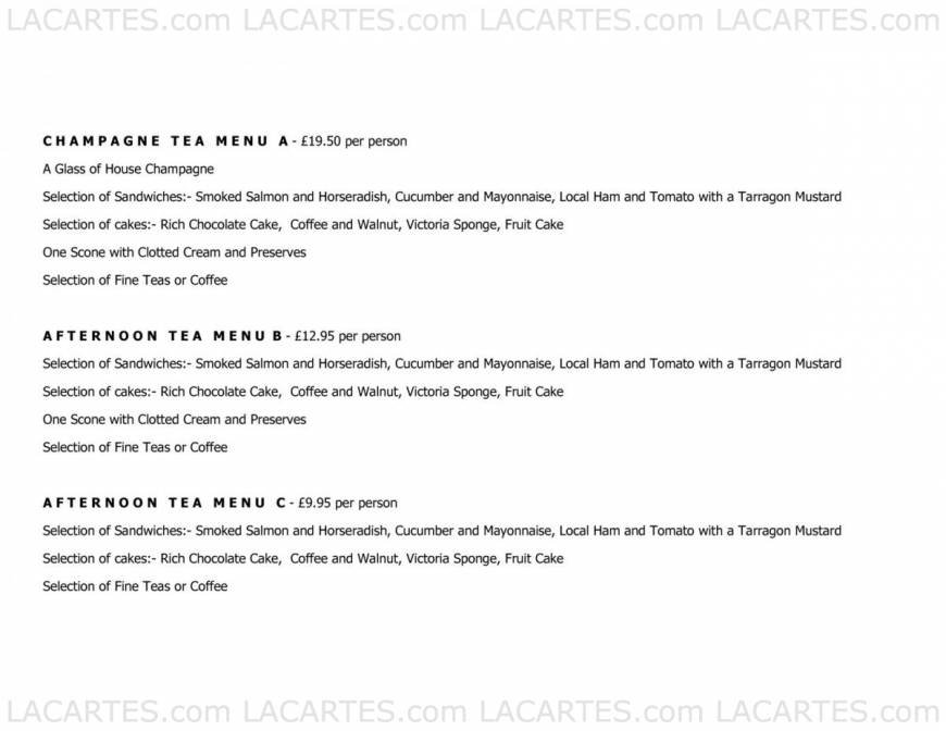  Pricelists of The Carriage House Restaurant Middle Claydon - Photo 11 of 14