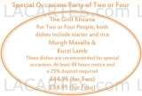 Menus & Prices, Spice Grill, ilton Keynes