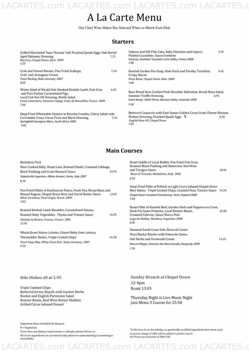  Pricelists of Richard Phillips at Chapel Down Tenterden Vineyard, Small Hythe - Photo 2 of 26