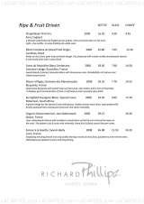 Menus & Prices, Richard Phillips at Chapel Down, Tenterden