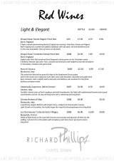 Menus & Prices, Richard Phillips at Chapel Down, Tenterden