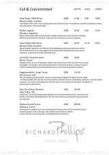 Menus & Prices, Richard Phillips at Chapel Down, Tenterden