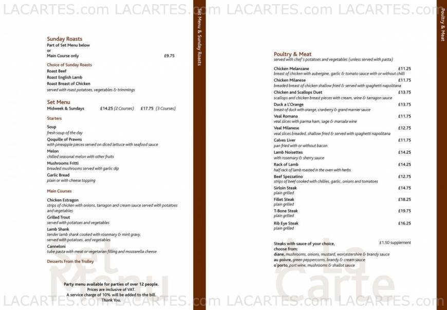  Pricelists of Le Dolomiti Restaurant 747-753 Sidcup Road, (Fiveways on the A20), New Eltham - Photo 10 of 13