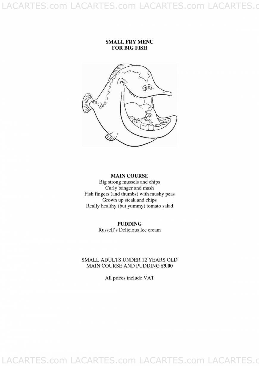  Pricelists of Rocksalt Restaurant 4-5 Fishmarket - Photo 16 of 18