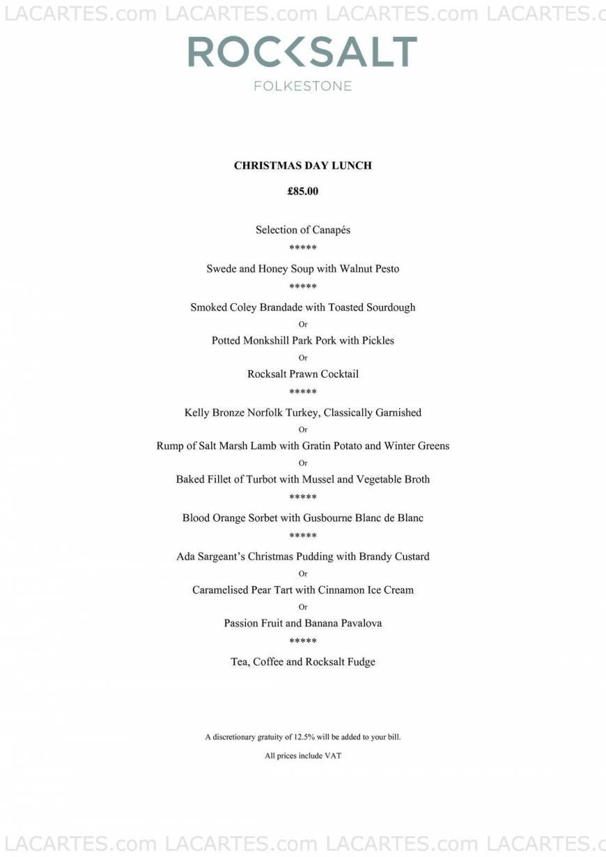  Pricelists of Rocksalt Restaurant 4-5 Fishmarket - Photo 3 of 18