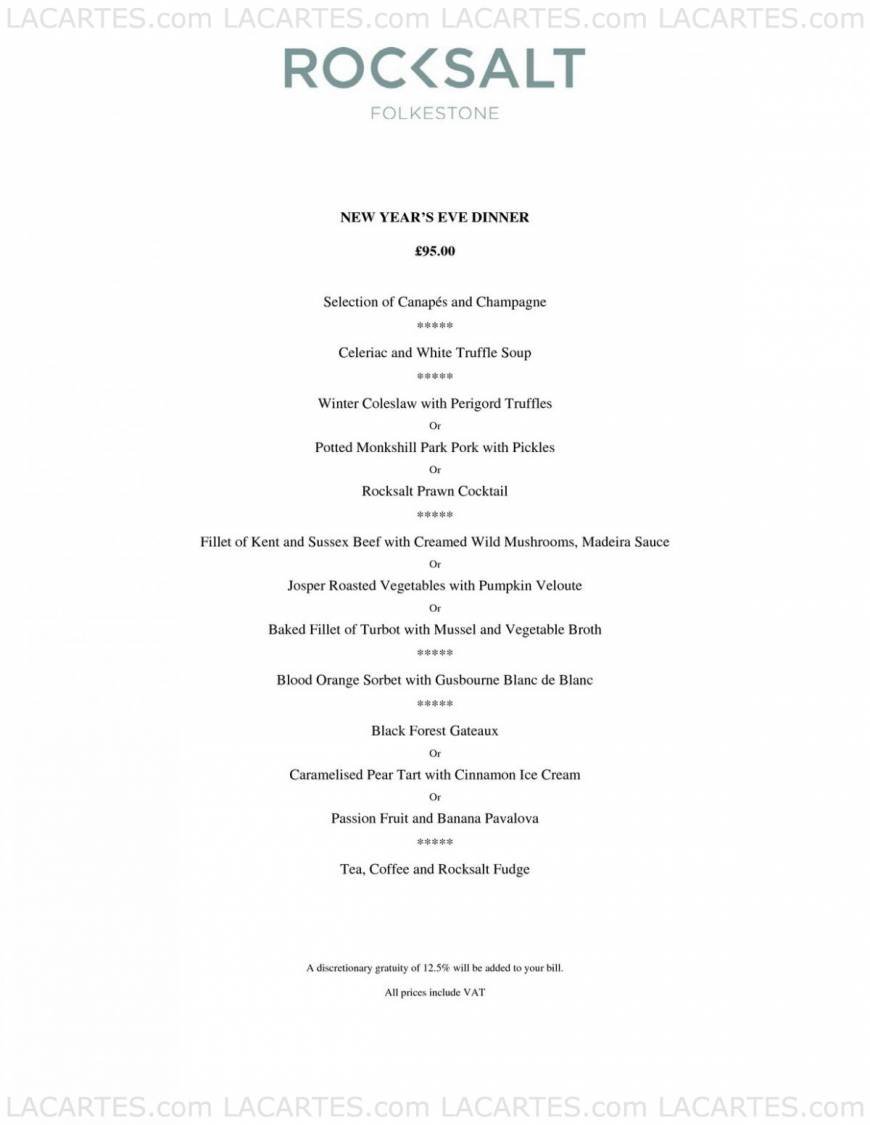  Pricelists of Rocksalt Restaurant 4-5 Fishmarket - Photo 2 of 18