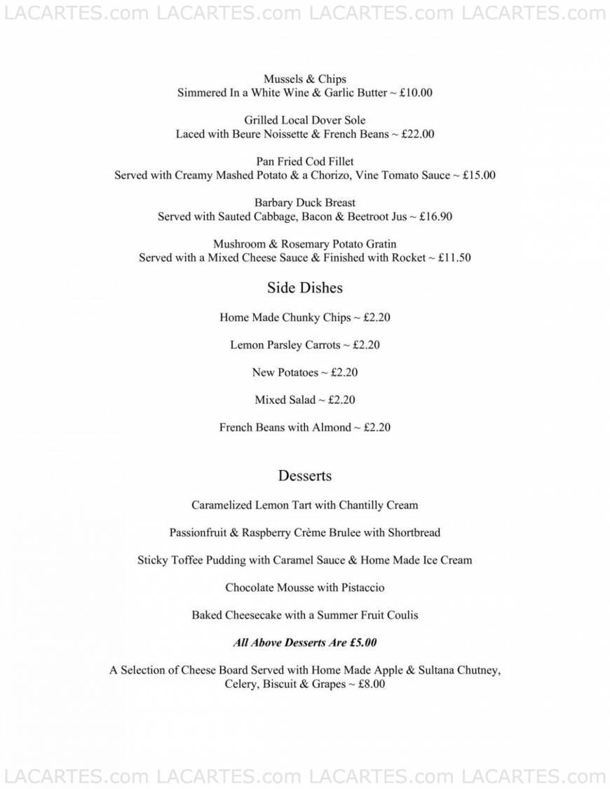  Pricelists of Atlantis Seafood Restaurant & Bar Harbour Parade - Photo 2 of 3