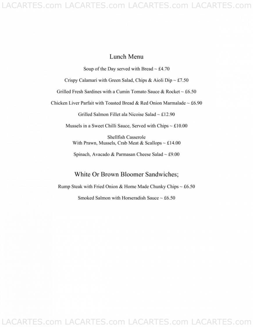  Pricelists of Atlantis Seafood Restaurant & Bar Harbour Parade - Photo 3 of 3