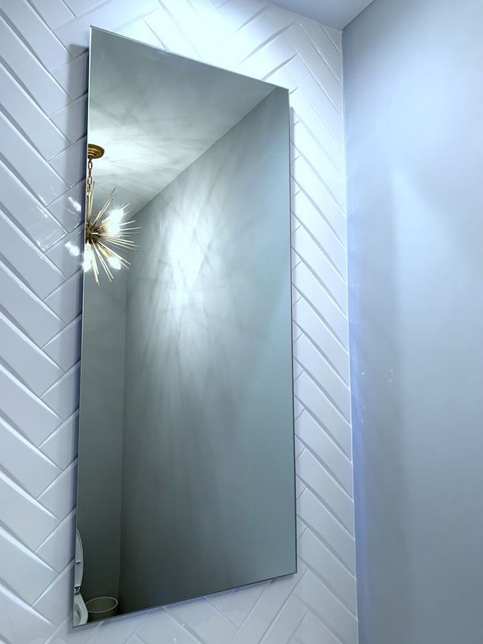 Bathroom remodeling Chicago - powder room Bathroom remodeling Chicago of U.S. Home Construction Inc. 3456 N Harlem Ave - Photo 18 of 21