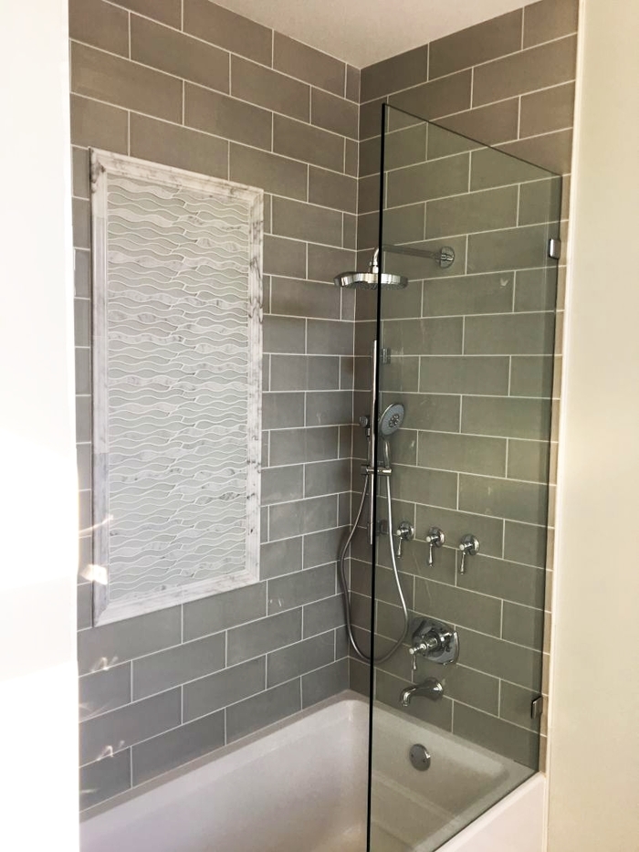 Bathroom remodeling Chicago - shower installation Bathroom remodeling Chicago of U.S. Home Construction Inc. 3456 N Harlem Ave - Photo 1 of 21