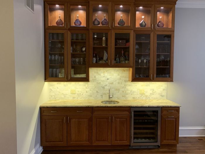 kitchen remodeling Chicago - drink bar New Album of U.S. Home Construction Inc. 3456 N Harlem Ave - Photo 14 of 25