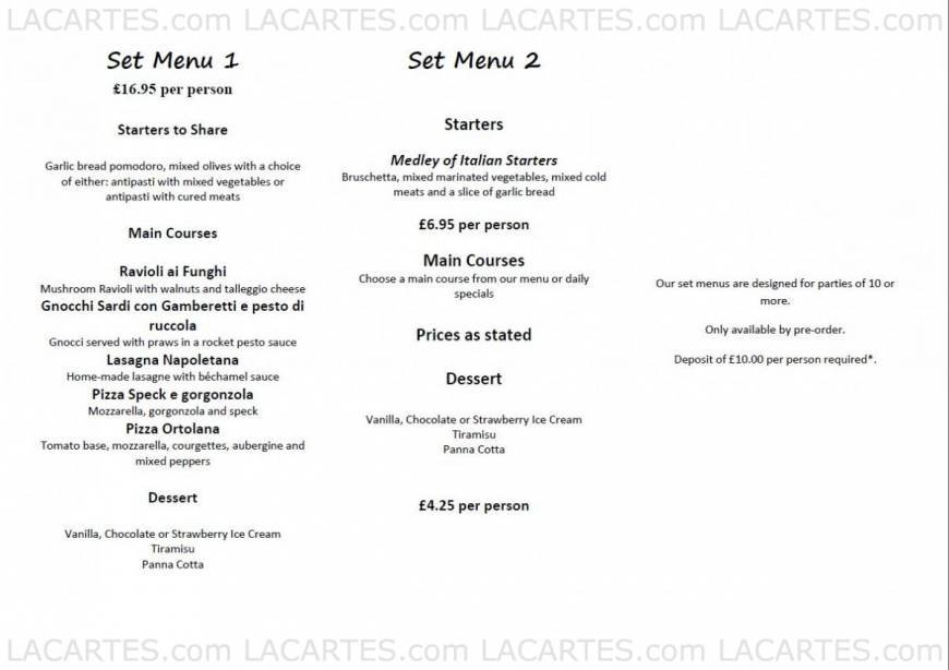  Pricelists of Posillipo Faversham Provender Mill Belvedere Road    - Photo 2 of 2