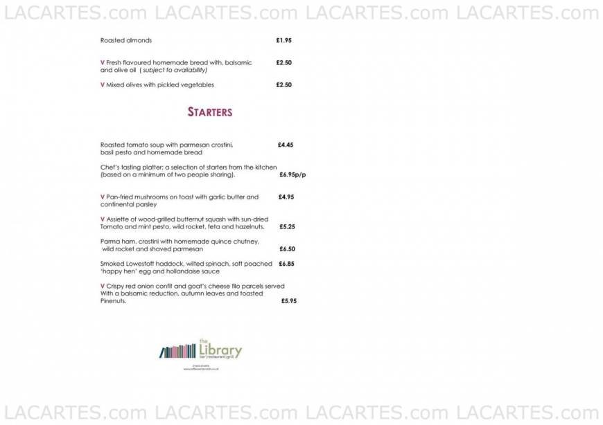  Pricelists of The Library Bar and grill 4A Guildhall Hill - Photo 5 of 18