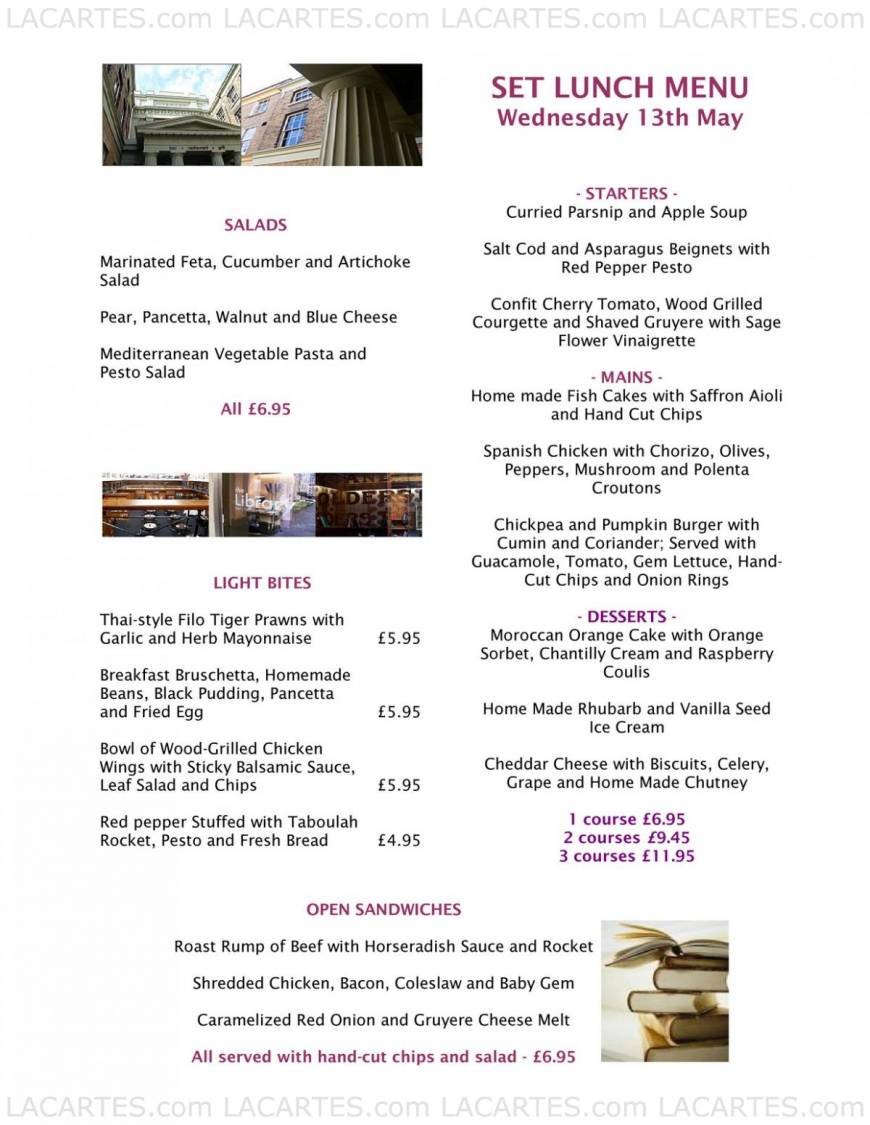  Pricelists of The Library Bar and grill 4A Guildhall Hill - Photo 13 of 18