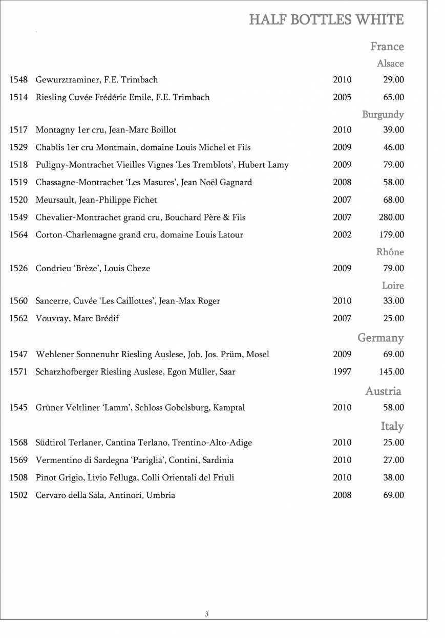  Pricelists of Restaurant Gordon Ramsay 68 Royal Hospital Road - Photo 22 of 39