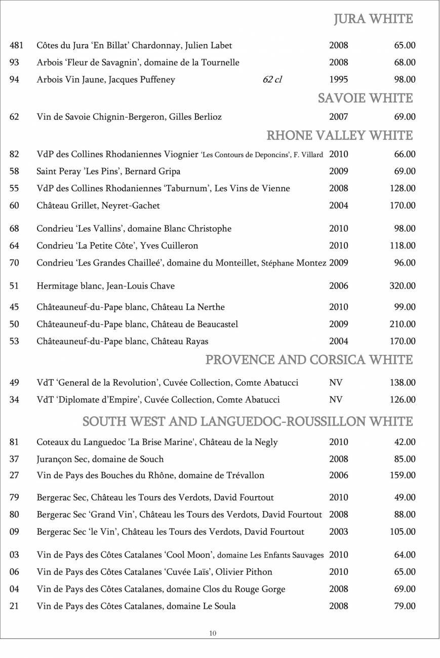  Pricelists of Restaurant Gordon Ramsay 68 Royal Hospital Road - Photo 21 of 39