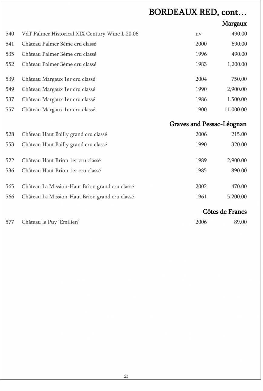  Pricelists of Restaurant Gordon Ramsay 68 Royal Hospital Road - Photo 3 of 39