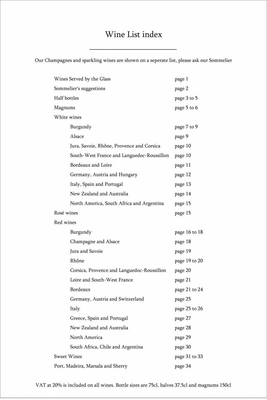  Pricelists of Restaurant Gordon Ramsay 68 Royal Hospital Road - Photo 13 of 39