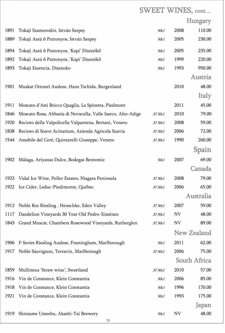  Pricelists of Restaurant Gordon Ramsay 68 Royal Hospital Road - Photo 16 of 39