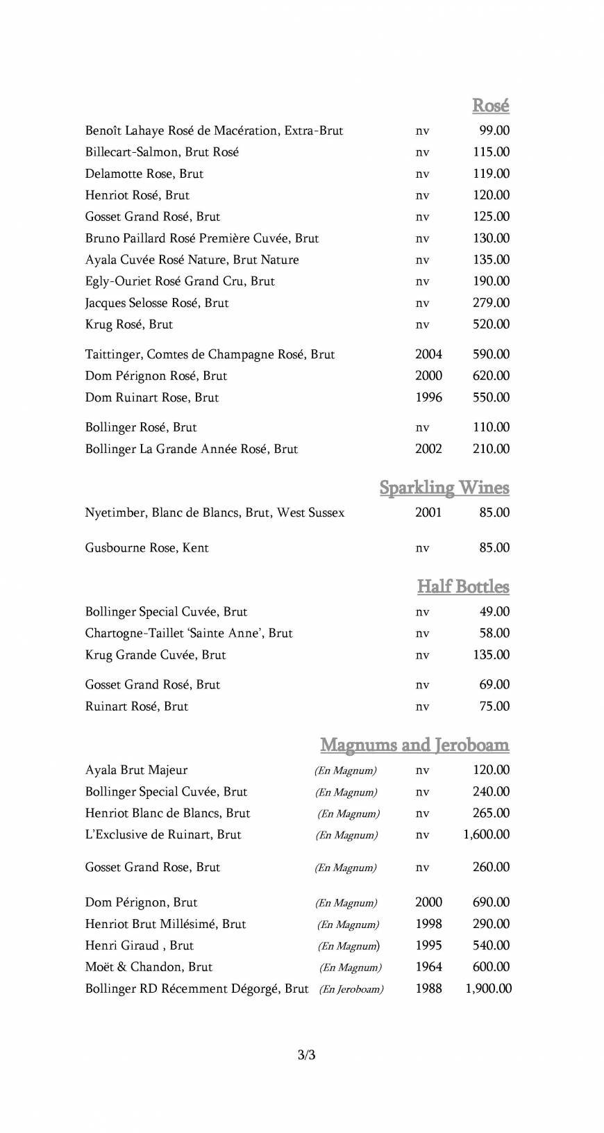  Pricelists of Restaurant Gordon Ramsay 68 Royal Hospital Road - Photo 20 of 39