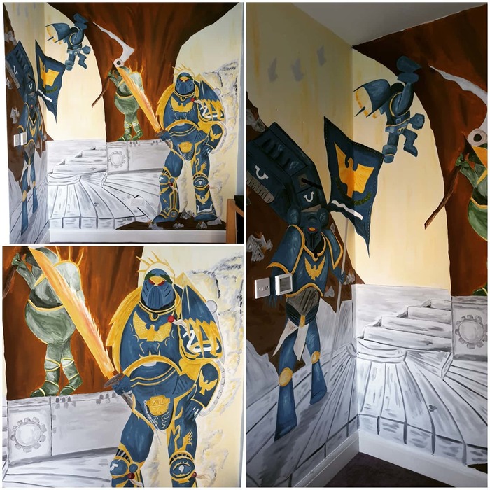 Warhammer inspired mural - child's bedroom wall painting Nursery/Children's wall murals of Vera Rush Murals Tintern Mews - Photo 1 of 8