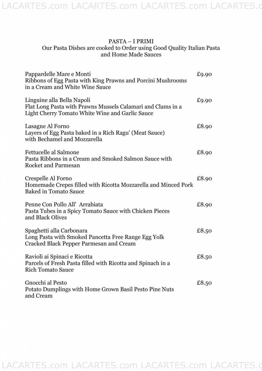  Pricelists of La Pergola Restaurant At The Wheatsheaf Cambridge Road - Photo 21 of 22